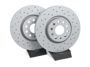 ES#2139055 - 1K0698301AA - Brake Rotors - Pair (312x25) - Pair of performance brake rotors that will improve your braking power - Zimmermann - Audi Volkswagen