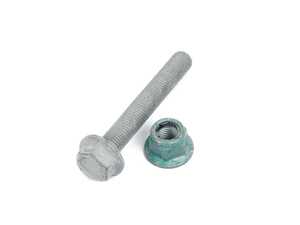 ES#5847 - N10207803N101064 - Strut To Knuckle Hardware Kit - Priced Each (One Side) - OEM nut & bolt that secures the front strut to the knuckle. Kit services one side. - Assembled By ECS - Audi Volkswagen