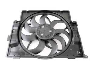 ES#4846188 - 17428641963 - Radiator Cooling Fan W/ Shroud - Cooling fan that is mounted behind the radiator - Vaico - BMW