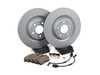 ES#4846194 - 4G0615301AKT3KT3 - Rear Brake Service Kit - Featuring Zimmerman rotors and ECS DD23 "Daily Driver" ceramic pads. - Assembled By ECS - Audi