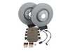 ES#4846193 - 4G0615301AKT3KT2 - Front Brake Service Kit - Featuring Zimmerman rotors and ECS DD23 "Daily Driver" ceramic pads - Assembled By ECS - Audi