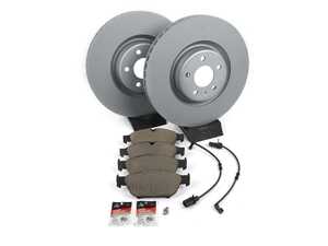 ES#4846193 - 4G0615301AKT3KT2 - Front Brake Service Kit - Featuring Zimmerman rotors and ECS DD23 "Daily Driver" ceramic pads - Assembled By ECS - Audi