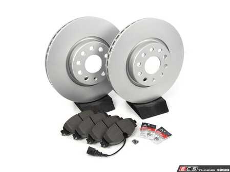 ES#4845555 - TA0SFBS7KT - Front Brake Service Kit (312x25) - Meyle Rotors and Textar Brake Pads - Assembled By ECS - Volkswagen