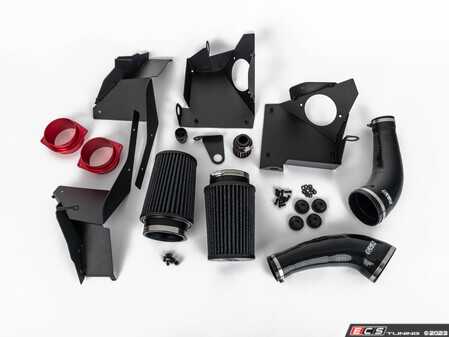 ES#4849832 - 041664LA04 - D4 A8/S8 4.0T Luft-Technik Performance Intake System - With Upgraded Turbo Inlets  - Engineered for maximum airflow and sound! Featuring silicone inlets, aluminum heat shields, and high-flowing conical air filters. - ECS - Audi
