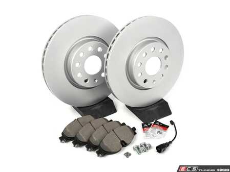 ES#4845556 - TA0SFBS8KT - Front Brake Service Kit (312x25) - Featuring Brembo Rotors and ECS DD23 "Daily Driver" Brake Pads. - Assembled By ECS - Volkswagen