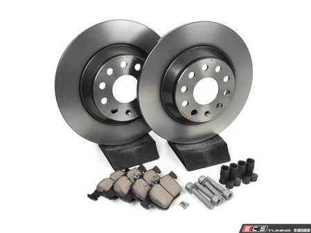 ES#4815704 - 7glirKT - Rear Brake Service Kit (300x12) - Everything you need to service your brakes in an afternoon - Assembled By ECS - Audi Volkswagen