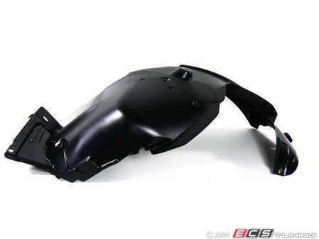 ES#128755 - 51717059377 - Front Fender Liner - Left - Rear section. Protects engine bay and inner fenders from dirt and debris. - Genuine BMW - BMW