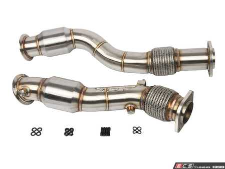 ES#4642580 - VRSFCD1922 - VRSF Catted Downpipes  - VRSF catted downpipes for 19-22 X3M/X4M S58 - Features high flow 200-cell catalytic converters - VRSF - BMW