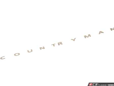 ES#4788142 - 51145A0CFD5 - "COUNTRYMAN" Rear Logo - Vibrant Silver  - Located on the trunk lid - Genuine MINI - MINI