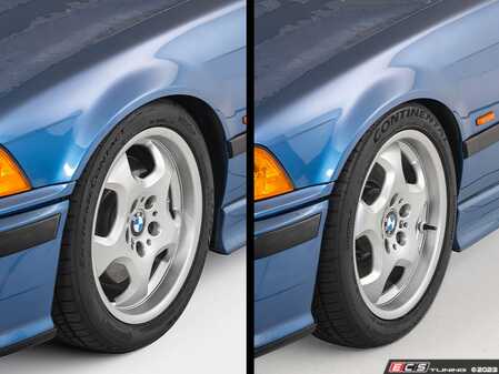 ES#4846632 - E36M-BLK-FLUSHKT - "Flush" Fitment Kit - Black - E36 M3 - Eliminate unsightly wheel gap, increase track width, and maximize exterior aesthetics! - Turner Motorsport - BMW