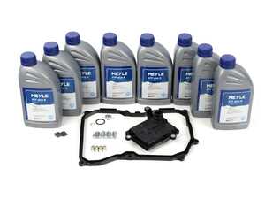 ES#4814053 - 1001350113/XK - Automatic Transmission Service Kit - 8 Liters - Includes a new filter & transmission pan gasket with securing hardware. Includes enough fluid to drain, flush, and fill. - Meyle - Volkswagen