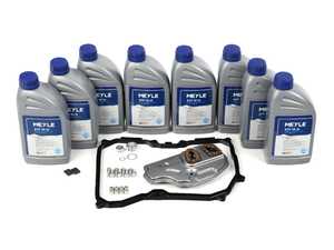 ES#4815437 - 1001350101/XK - 6-Speed Automatic Transmission Service Kit - 8 Liters - Includes new filters & transmission pan gasket with securing hardware. Includes enough fluid to drain, flush, and fill. - Meyle - Audi Volkswagen