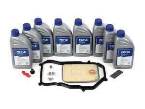 ES#4812544 - 1001350112/XK - 6-Speed Automatic Transmission Service Kit - 8 Liters - Includes a new filter & transmission pan gasket with securing hardware. Includes enough fluid to drain, flush, and fill. - Meyle - Volkswagen
