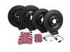 ES#4818828 - 4H0615601P-SKT - Front And Rear Performance Brake Service Kit  - Featuring ECS V5 Slotted rotors and EBC Redstuff Brake pads - Assembled By ECS - Audi