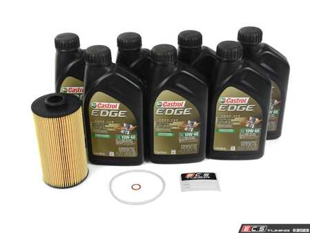 ES#2576977 - E39M5INKT - Castrol TWS Oil Change Kit - Everything needed for a complete oil service including TWS Edge Supercar oil and an OEM Hengst filter - Assembled By ECS - BMW