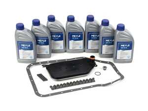 ES#4815532 - 1001350001 - 01V Automatic Transmission Service Kit - 7 Liters - Includes a new filter & transmission pan gasket with securing hardware. Includes enough fluid to drain and fill. - Meyle - Audi Volkswagen