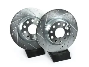 Rear Cross-Drilled and Slotted Evolution Rotors - Pair (282x12)