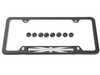 ES#4562855 - 51805A5CFA2 - MINI Black Jack License Plate Frame - Black - Priced Each  - With the gray / black color scheme - Genuine MINI - MINI