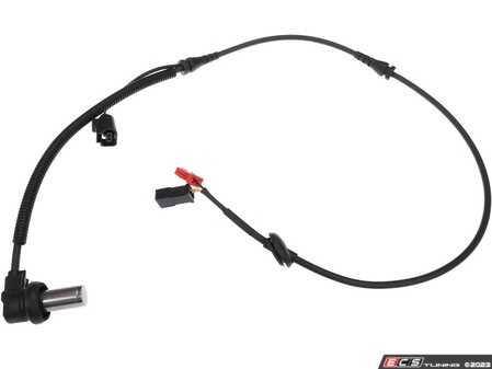 ES#4849683 - 8D0927803D - Front ABS Sensor - Priced Each - Measures wheel speed to prevent lock up. Includes brake pad wear sensor. - URO - Audi Volkswagen