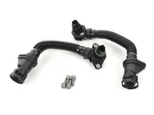 ES#4056503 - 11157843151KT - Crank Case Vent Hose Kit - Includes new hoses and hardware - Assembled By ECS - BMW