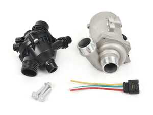 ES#4820921 - 11517586925KT - Water Pump And Thermostat - Featuring Hamburg Technic Coolant Pump & Thermostat with hardware - Hamburg Tech - BMW