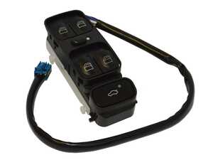 ES#2814621 - 2038210679 - Power Window Switch Assembly - Black Dull (Color Code 9116) - Hamburg Tech - Mercedes Benz