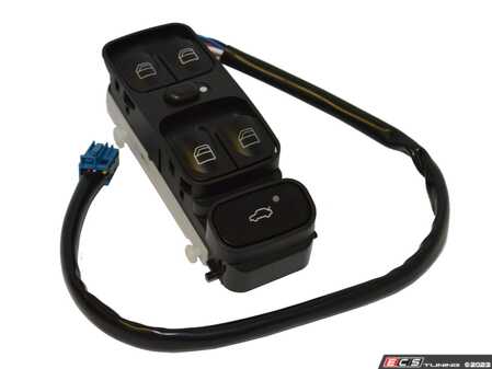 ES#2814621 - 2038210679 - Power Window Switch Assembly - Black Dull (Color Code 9116) - Hamburg Tech - Mercedes Benz