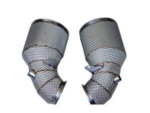 ES#4849861 - 971.10.20.220 - High-Flow Catalytic Converters - Porsche Panamera 971 GTS 2020-23 - T304 Stainless Steel 200-cell sport catalytic converters. Typical horsepower gains 20+ and torque 20+ ft. lbs. - Racing Dynamics - Porsche