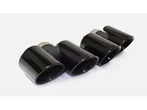 ES#4849866 - 991.08.00.325B - Porsche 991.1 Sport Quad Exhaust Tips Pair - Black - Converts dual exhaust pipes to sport quad black tips! - Racing Dynamics - Porsche