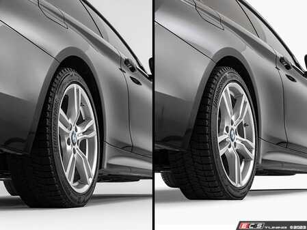 ES#4848192 - f32-flushKT - F32 Wheel Spacer Flush Kit - Front & Rear - Bring your stock wheels to the "flush" position! - ECS - BMW