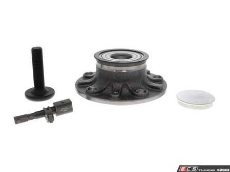 ES#4849892 - 5Q0598611KT - Rear Wheel Bearing Kit (30mm) - Includes dust cover, sensor, and axle bolt - Vemo - Audi Volkswagen
