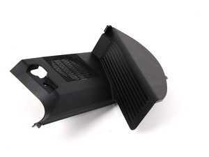 ES#113392 - 51438135511 - Kick Panel - Left - Schwarz/Black. Plastic interior trim panel located near the driver foot well - Genuine BMW - BMW