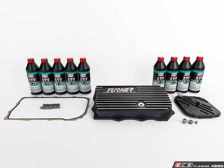 ES#4908414 - 052755LA02 - ZF 8HP High Capacity Aluminum Transmission Pan & Service Kit - A permanent, high-performance replacement for your weak plastic transmission pan! Crafted from durable cast aluminum for increased fluid capacity and superior cooling. - Turner Motorsport - BMW