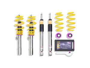 ES#2102390 - 35280029 - KW V3 Series Coilover Kit - Double Adjustable Dampening - Height Adjustable 0.8' to 2.5" (front) 0.4' to 2.5" (rear) - KW Suspension - Audi Volkswagen