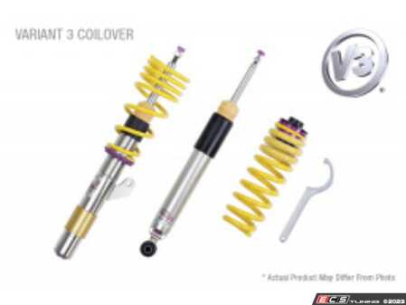 ES#2619659 - 35210101 - V3 Series Coilover Kit - The ultimate in coilover technology featuring double adjustable damping - KW Suspension - Audi