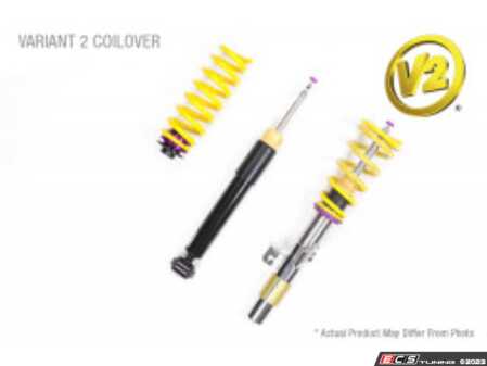 ES#2795117 - 1521000T - KW V2 Series Coilover Kit - Adjustable Dampening - Variant 2 coilovers offer sport handling with adjustable rebound dampening - KW Suspension - Audi