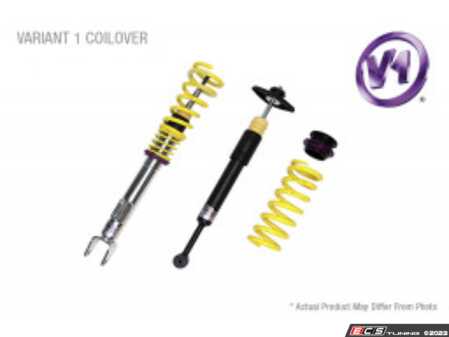 ES#2828371 - 1028000B - KW V1 Series Coilover Kit - Fixed Dampening - Variant 1 coilovers offer the best balance between sporty driving and comfort - KW Suspension - Volkswagen