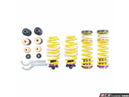 ES#4027367 - 253100CT - KW H.A.S. - Height Adjustable Spring Kit - Retains the use of your factory shocks while providing the ability to adjust ride height from 0.2" to 1.2" Front 0.0" to 1.0" Rear - KW Suspension - Audi