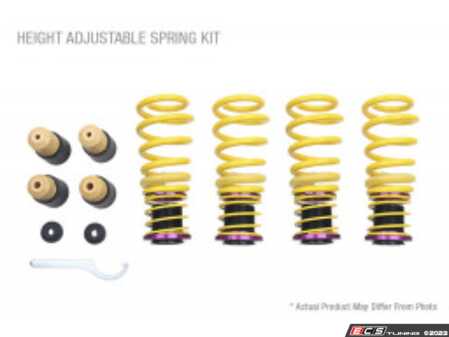 ES#4147950 - 253100BZ - KW Height Adjustable Spring Systems - Retains the use of your factory shocks while providing the ability to adjust ride ride height. - KW Suspension - Audi