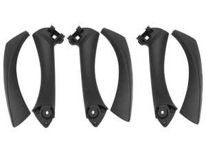 ES#4852317 - E9X-DRPL-RPKT3BK - Black Interior Door Pull Replacement Kit - Front & Rear - This complete replacement kit includes the pull handle and outer cover for the front right door and both rear doors. - Bremmen Parts - BMW