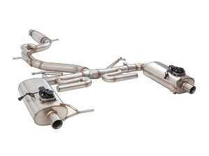 ES#4852327 - ESSOR21VKCS - Skoda Octavia RS NX Varex Valved Cat Back Exhaust System - Brushed 3" 304 stainless steel cat back exhaust system with Varex mufflers - XForce - 