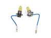 ES#11128 - ZZH3BSPYA -  Pure Yellow H3 Halogen Bulb - Pair - Comparable to 3000k HID color for increased intensity & visual appeal - ZiZa - Audi BMW Volkswagen Mercedes Benz MINI Porsche