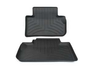 ES#4443068 - 4411463 - Rear FloorLiner - Black - Laser measured for perfect fitment and ultimate protection against moisture and debris - WeatherTech - Audi
