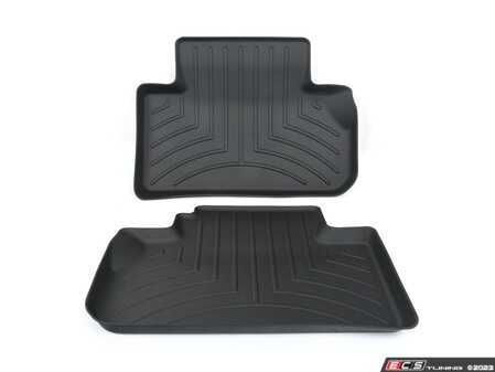 ES#4443068 - 4411463 - Rear FloorLiner - Black - Laser measured for perfect fitment and ultimate protection against moisture and debris - WeatherTech - Audi