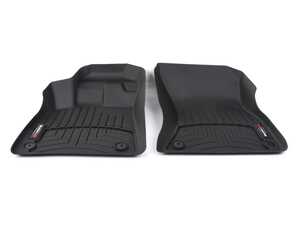 ES#3459802 - 4411461 - Front FloorLiner DigitalFit - Black - Laser measured for perfect fitment and ultimate protection against moisture and debris - WeatherTech - Audi