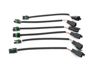 BMW N54 Replacement Coil Power Harness - Set Of 6 - Manifold Location (Long Wires)