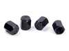 ES#4852355 - D757-0007 - Dinan Valve Stem Caps - Black - Set of 4 aluminum valve stem caps - Dinan - BMW MINI