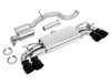 ES#4707999 - UH062-EXA-RB - Unitronic Cat-Back For MK8 R - Round Black Tips - Direct bolt-on fitment, 3" cat-back exhaust with round black tips. - Unitronic - Volkswagen