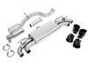 ES#4707999 - UH062-EXA-RB - Unitronic Cat-Back For MK8 R - Round Black Tips - Direct bolt-on fitment, 3" cat-back exhaust with round black tips. - Unitronic - Volkswagen