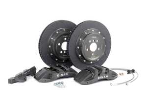 ES#4852431 - D290-1005-G - Front 6-Piston Big Brake Kit - 395x34mm - Gray Calipers - Upgrade your brakes and increase stopping power with Dinan's bolt on big brake upgrade! - Dinan - BMW